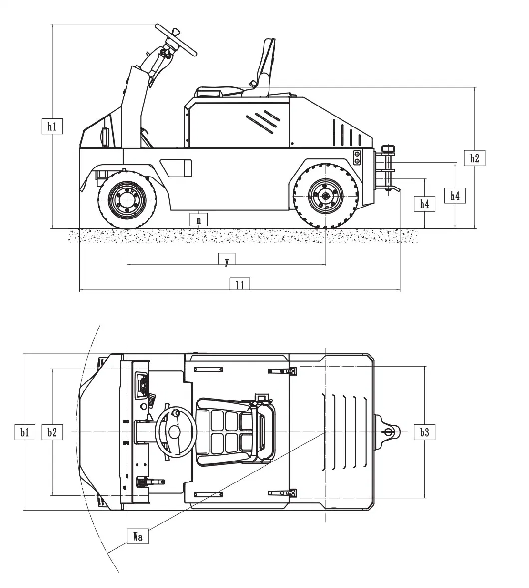 Cheap Price Heavy Duty 3000kg 3ton Three Wheels Mini Electric Tow Tractor for Sale